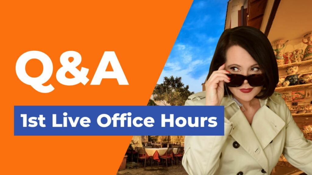 1st Live Office Hours